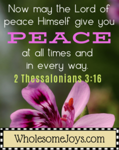 2 Thessalonians 3:16 Lord of peace