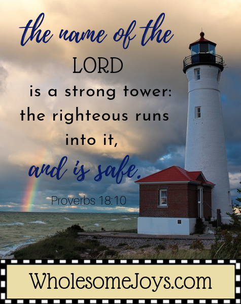 Proverbs 18_10 Name of the Lord strong tower