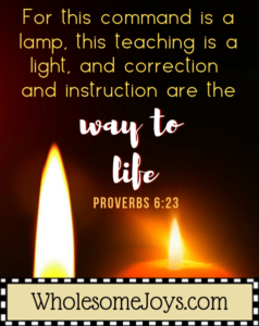 Proverbs 6_23 For this command is a lamp