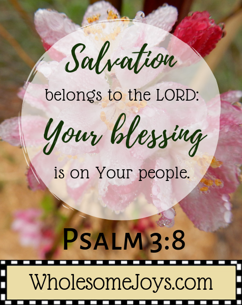 Psalm 3_8 Salvation belongs to the Lord